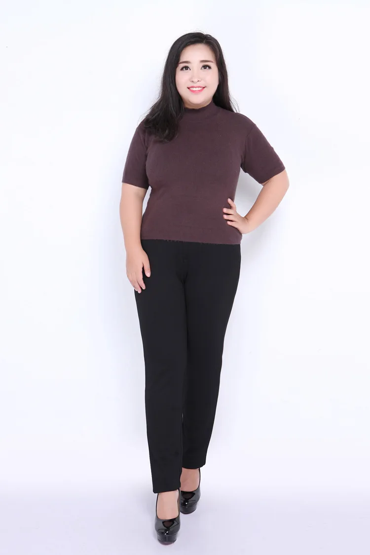 2019 Осень Зима плюс размеры 5XL 4XL женские брюки стрейч Высокая талия повседневные штаны офисные YH32