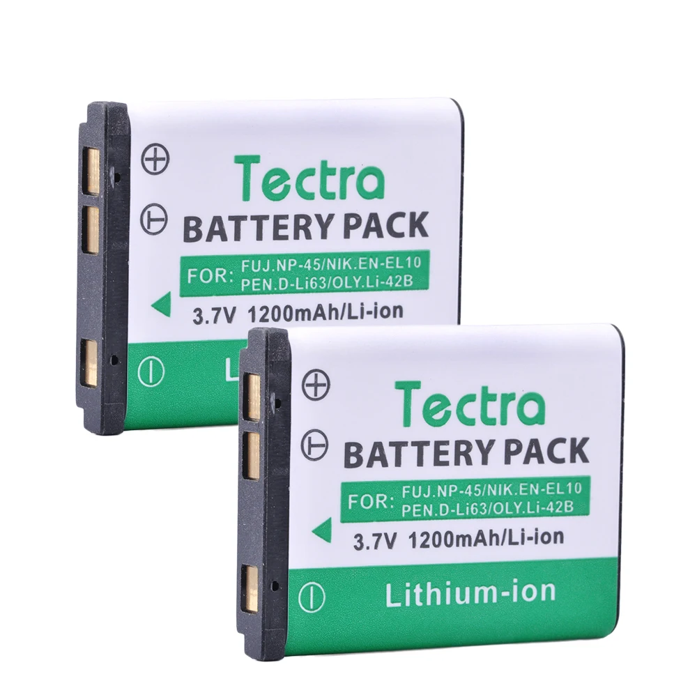 Tectra 2pcs Li42b Li 42b Li42b Li40b Rechargeable Battery For Olympus
