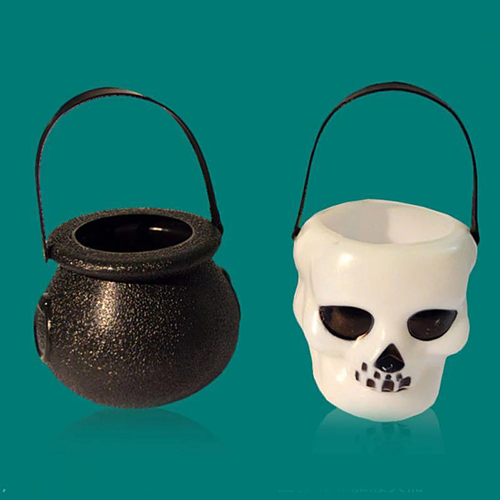 

Scary Halloween Candy Kettle box Witch Cauldron Halloween Party Hanging Props St.Patrick's Day birthday Halloween Decoration
