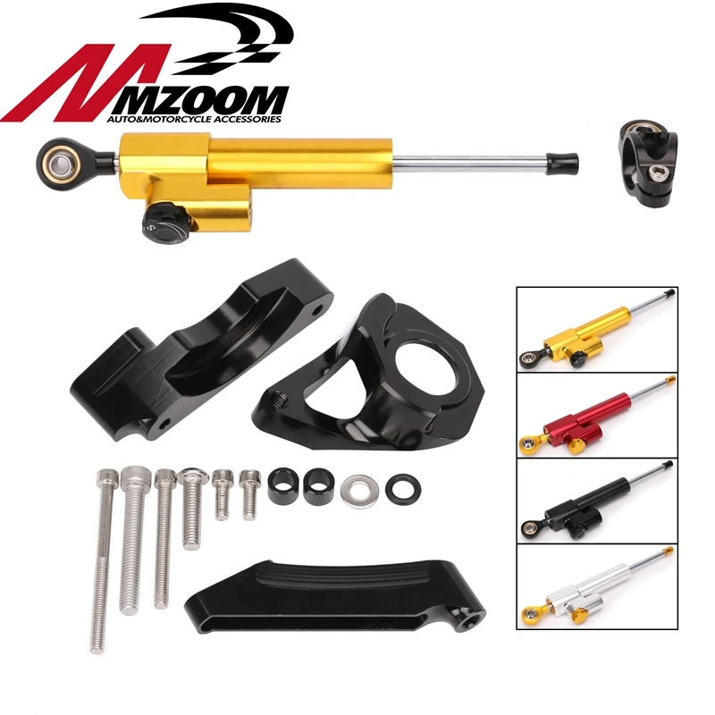 

Motorcycle Steering Stabilize Damper Bracket Mount Kit For Suzuki GSXR 600 750 GSXR600 GSXR750 K4 2001-2005