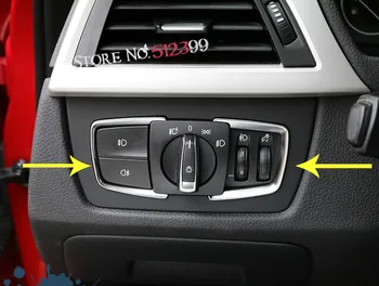 

1 Piece Stainless Steel Inner Headlight Head light Adjustment Cover Trim for BMW 1 Series F20 F21 2012 2013 2014 2015 2016 2017