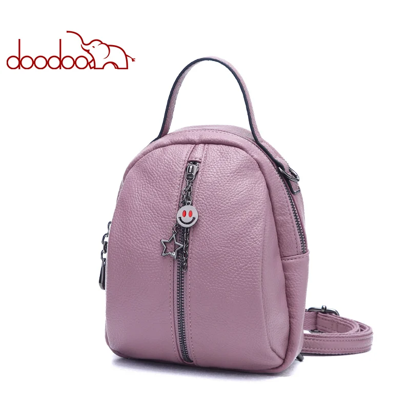 

DOODOO Brand Fashion Backpack Mochila Feminina Women Bag Pu Leather Backpacks Travel Multifunctional 2018 New 3 Colors Back Pack