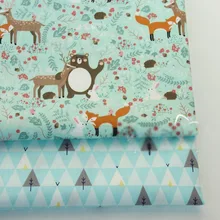 Sraekar лиса три угла деревья Хлопок Лоскутная Ткань DIY шитье стеганое жир четверти материал ребенок и ребенок постельные принадлежности Текстиль