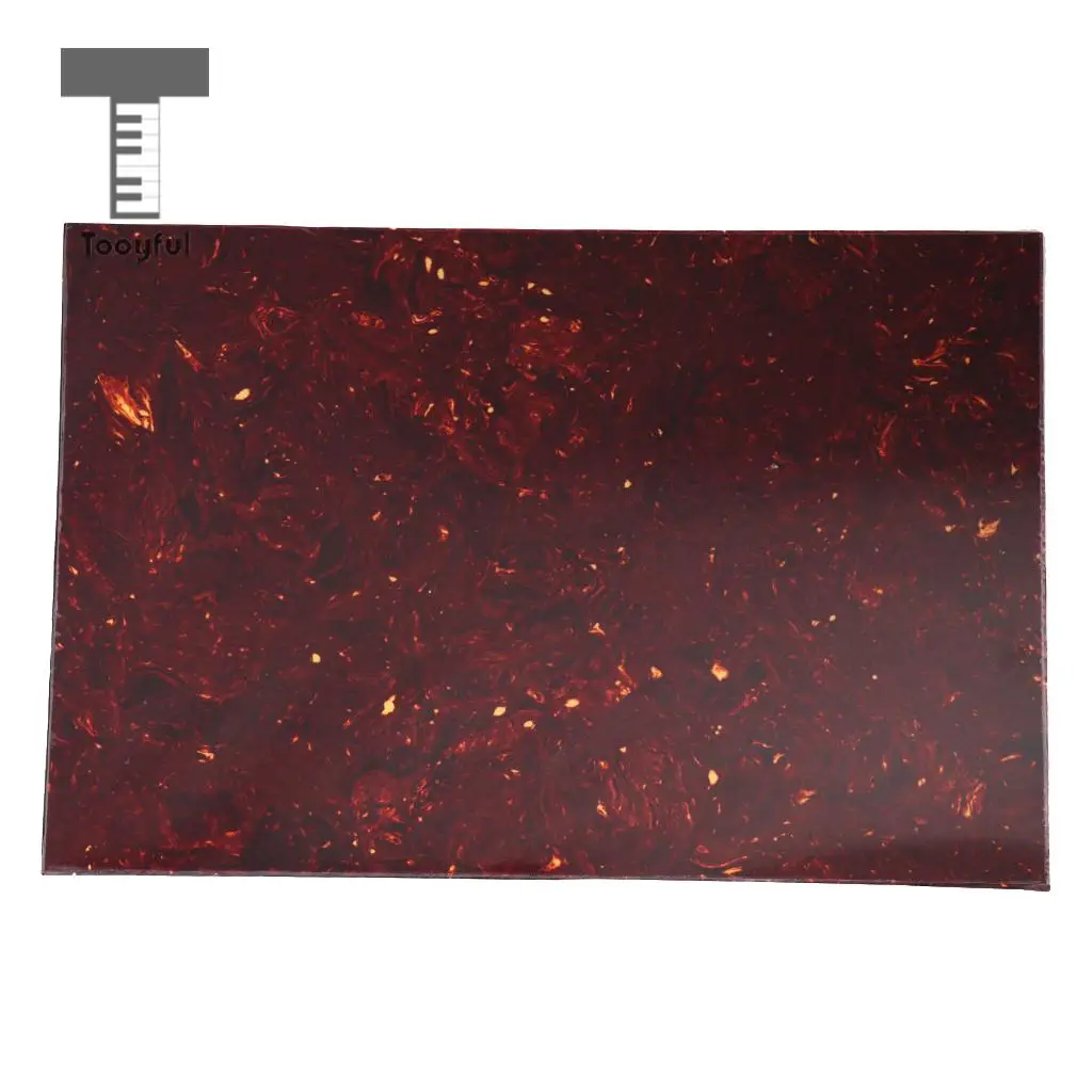 Tooyful Durable 4ply PVC Electric Guitar Pickguard Material Scratch Plate Blank Sheet DIY Musical Instrument Accessory