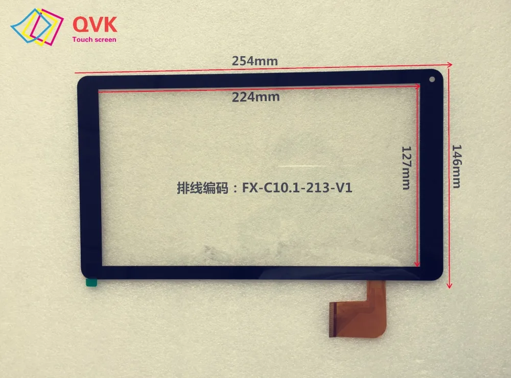 

100% новый черно-белый сенсорный экран P/N FX-C10.1-213-V1 50PIN аксессуары для сенсорного экрана отправлены после тестирования