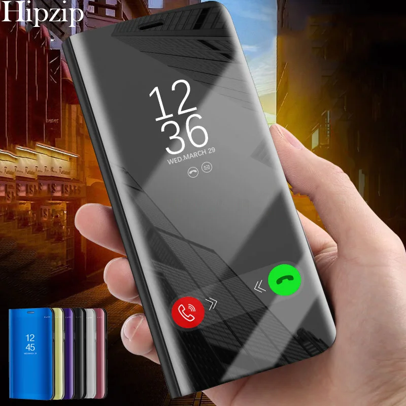 

Top Quality Clear View Mirror Leather Flip Case For Xiaomi Mi 5X 5C A1 6X A2 6 8 SE Redmi Note 5A Prime 5 Plus 4X 6A S2 Cover