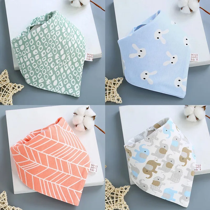 

Baby Bibs High Quality Triangle Cotton Cartoon Character Animal Print Baby Bandana Bibs Bebe Dribble Bibs