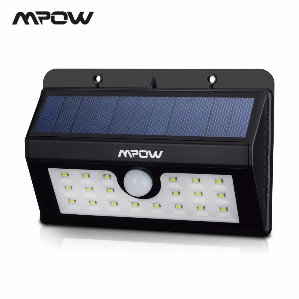 

Mpow MSL7 Super Bright Solar Light 20 LED Security Motion Sensor Weatherproof Light with 3 Intelligent Modes for Outdoor Doorway