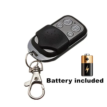 

433 mhz RF Remote Control Copy code cloning Electric gate duplicator Key Fob learning garage door controller included Battery
