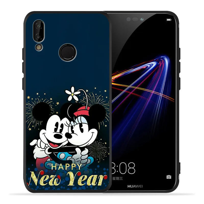 Веселый Рождественский мультипликационный чехол для huawei P8 P10 P20 P30 mate 10 20 Honor 8 8X 8C 9 V20 10 Lite Plus Pro Чехол Coque Etui Funda