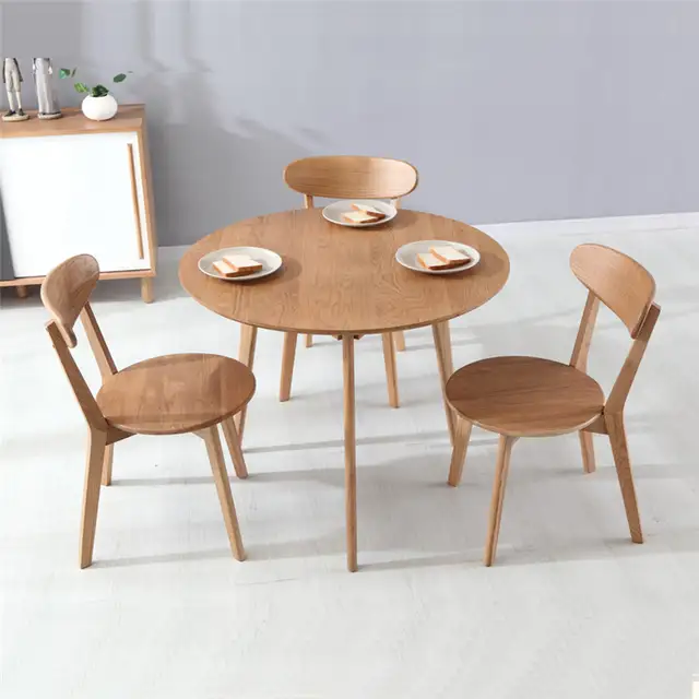 Tavoli Da Pranzo In Legno Massello Di Rovere Mobili Sala Da Pranzo Mobili Per La Casa Rotonda Tavolo Da Cucina Caffè Tavolo Minimalista 91591575