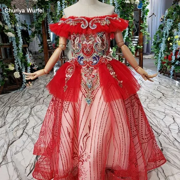 

LSS515t red vintage off shoulder boat neck beaded festive flower girl dresses vestido flores sukienki komunijne