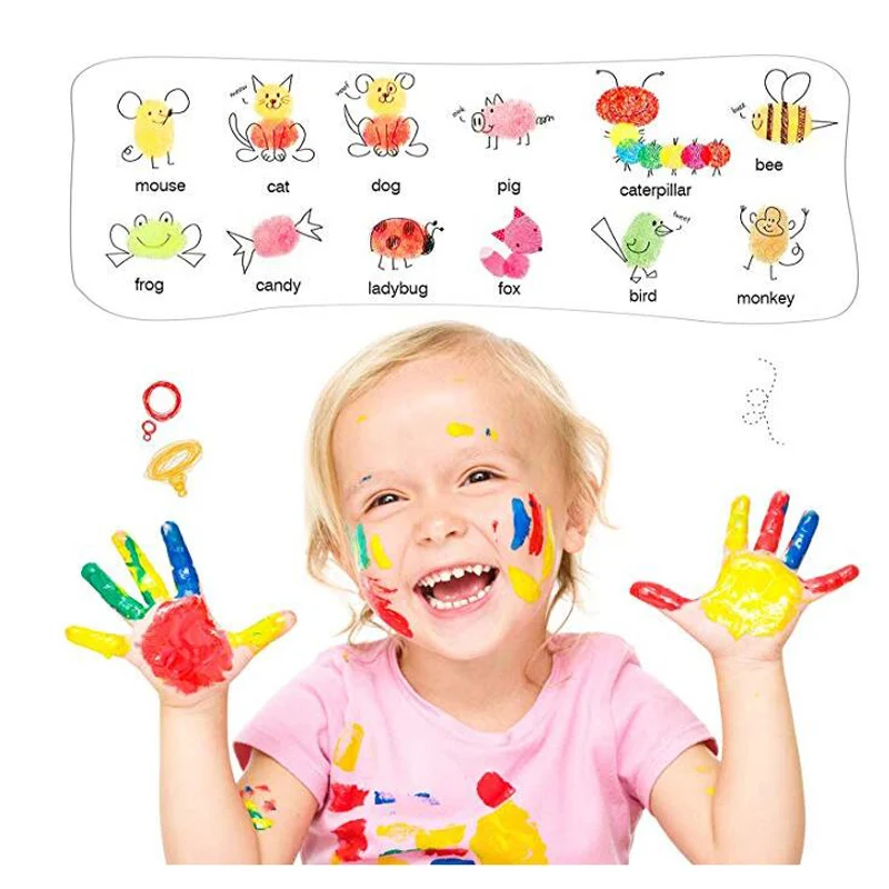 15 Colors Craft Ink Pad Stamps Partner DIY Finger Printing Card Making Children DIY Painting Inks (12)