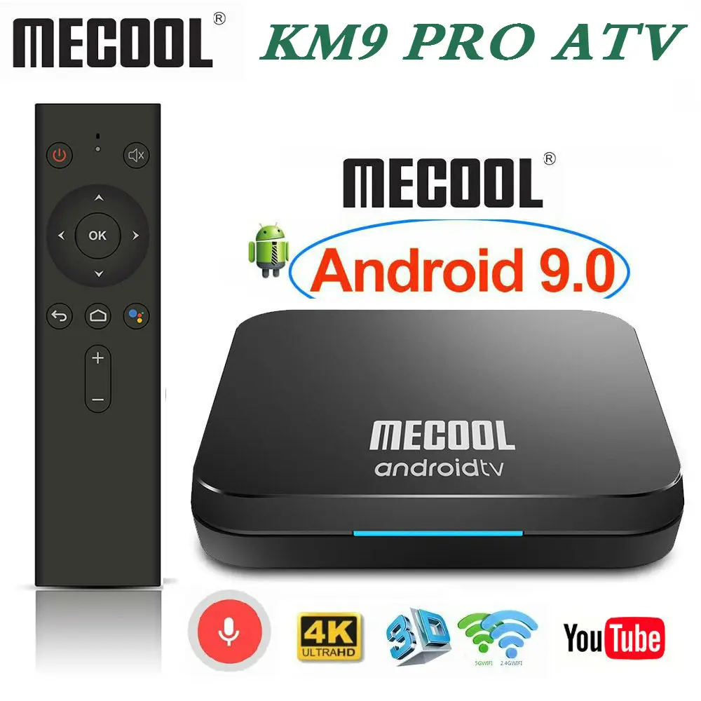4 ГБ ОЗУ 32 Гб ПЗУ Mecool KM9 PRO ТВ приставка Android 9,0 Google Сертифицированный S905X2 4K медиаплеер 2,4/5G WiFi KM3 ТВ смарт-приставка