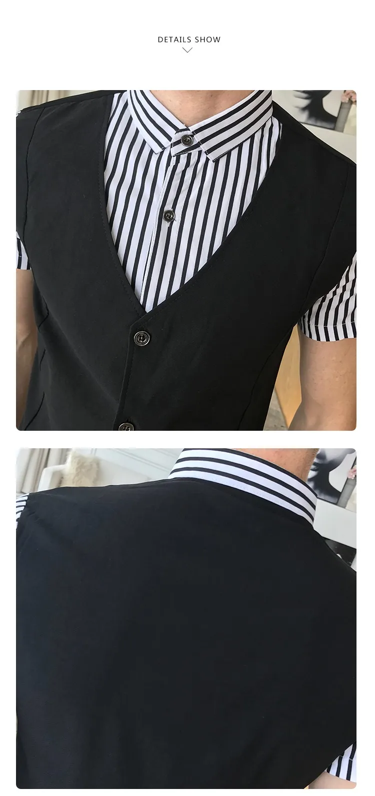 Мода 2019 Летняя мужская рубашка абсолютно новый Slim Fit Мужские повседневные рубашки с коротким рукавом однобортный Tean Рабочая форма 3XL-M