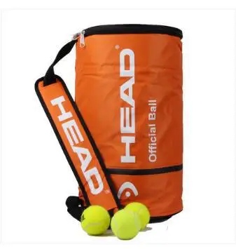 Оригинальная головка теннисного мяча емкость 80-100 шт. теннисные Бальные бочки сумки для теннисного тренинга спортивная сумка большой емкости - Цвет: orange