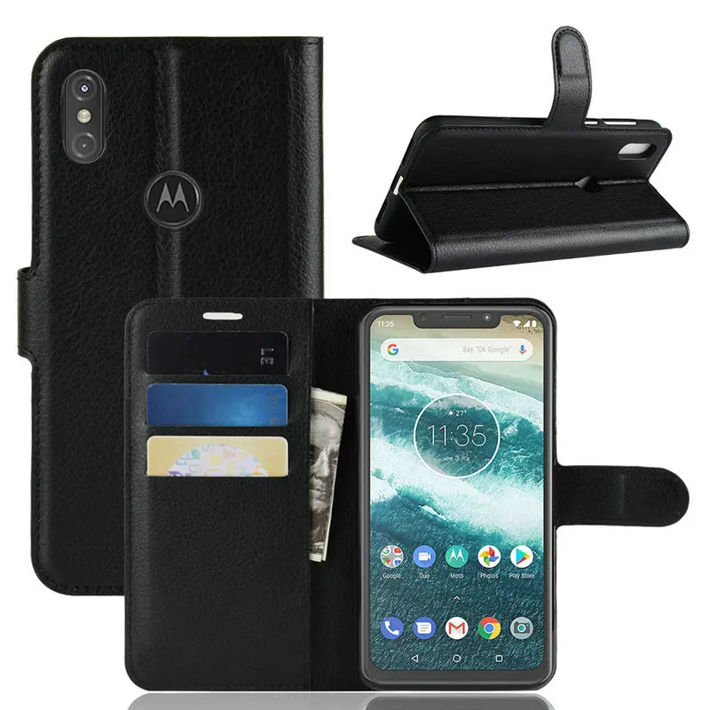Кожаный чехол книжка для Motorola One Power Moto Zoom Vision G7 Plus бумажник|Чехлы-портмоне| |