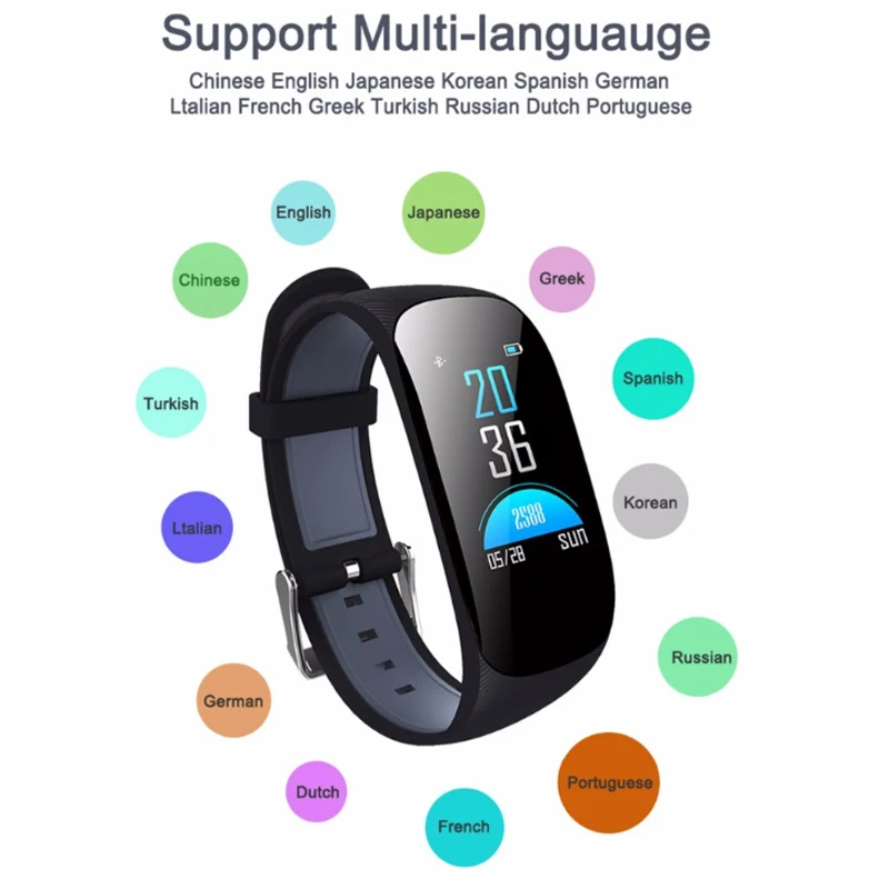Z17C приложение GPS спортивные часы fit трекер артериального давления кислородный