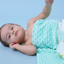 Buy Baby Blanket Peas Massage Function Blanket Newborn Baby Swaddle 100% Cotton Bed Quilt Washable Cover Wrap Towel 110*140CM Free Shipping
