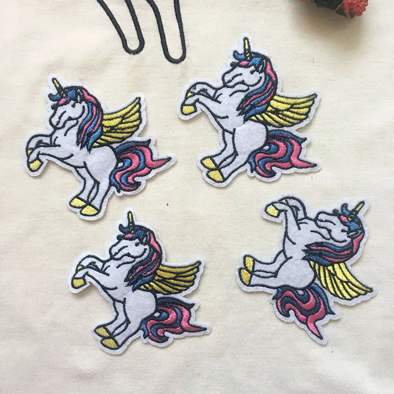 New Iron On Unicorn Patches For Clothing Decor Embroidered Appliques