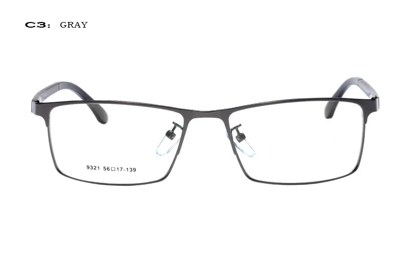 Ультралегкие очки для чтения, винтажные квадратные очки, прозрачные очки, оправа, мужские очки, компьютерные оптические очки для близорукости, мужские деловые очки
