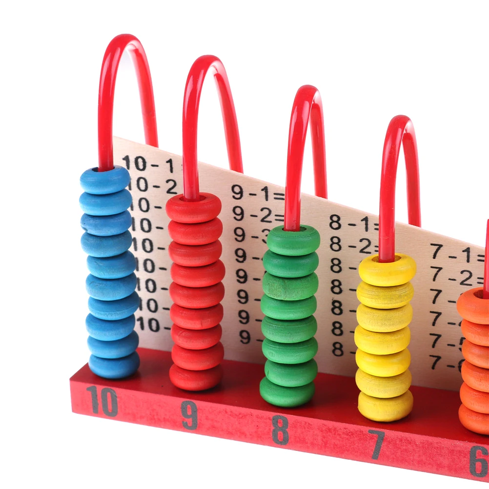 Деревянные детские математические игрушки abacus радужные шарики классические X