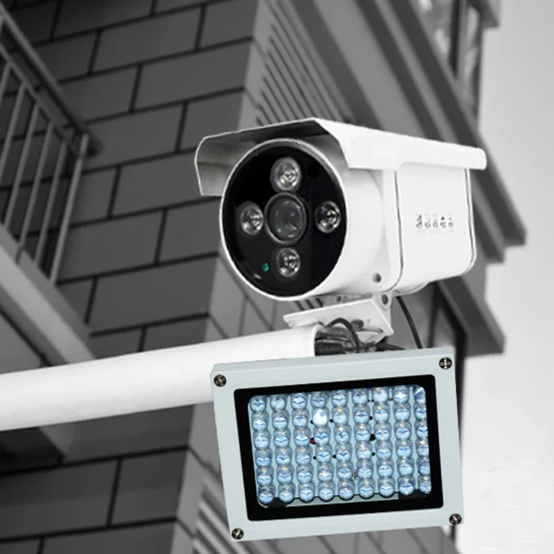 CCTV заполняющий свет 54 шт Массив СИД ИК 50 м Открытый IP7 Водонепроницаемый ночного