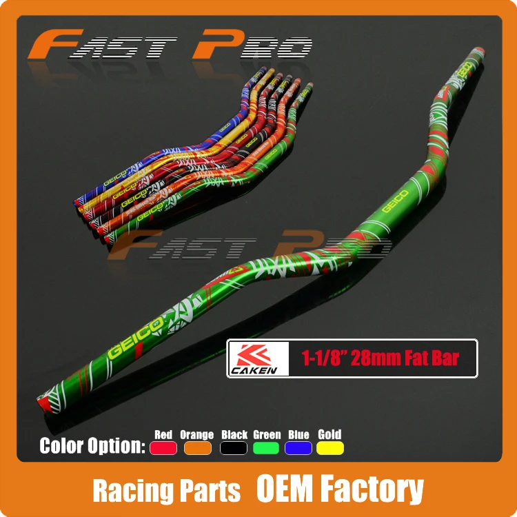 Motorcycle Motocross Aluminum 1 1/8" 28mm Handlebars Handle Tubes For