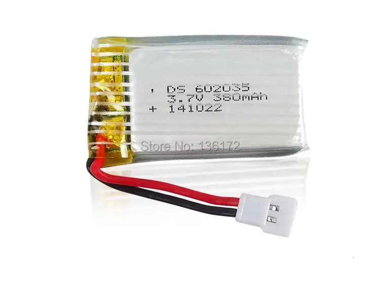Ewellselling 3 7 V 380mah литий полимерный аккумулятор для RH803 R/C car H107 X4 2 4G 4 канала