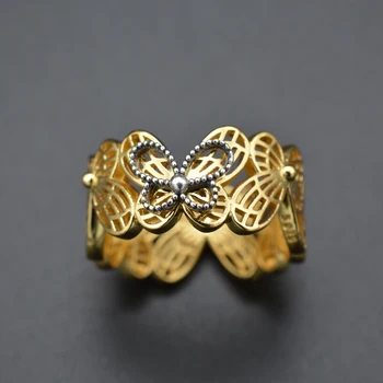 

925 Sterling Silver Shine openwork butterfly ring 2019 spring new for women wedding fine jewelry birthday party gift