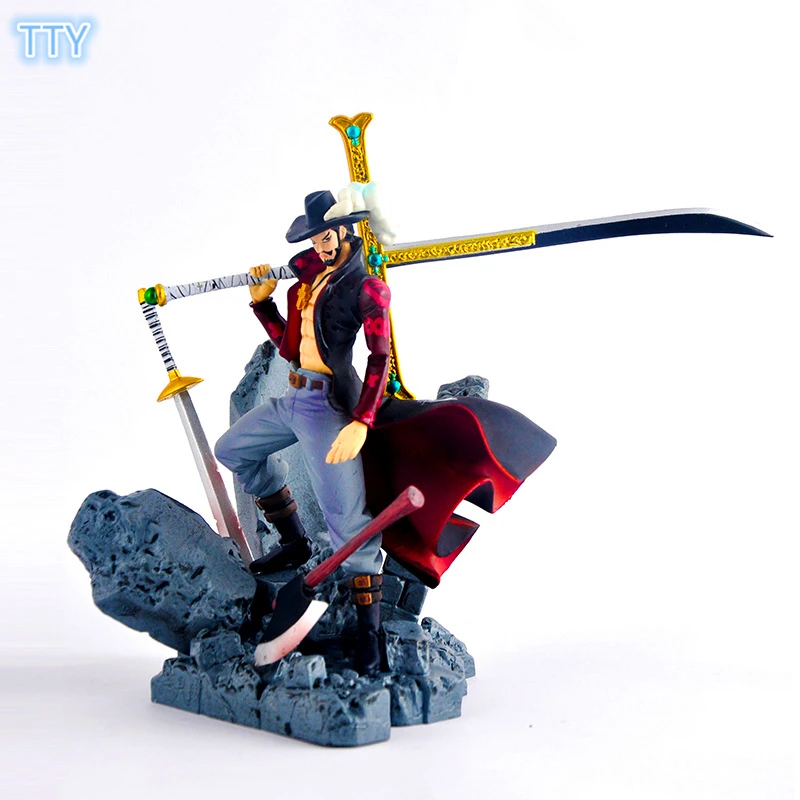 Hot Japan Anime One Piece Mihawk Action Figure Dracule Mihawk pose