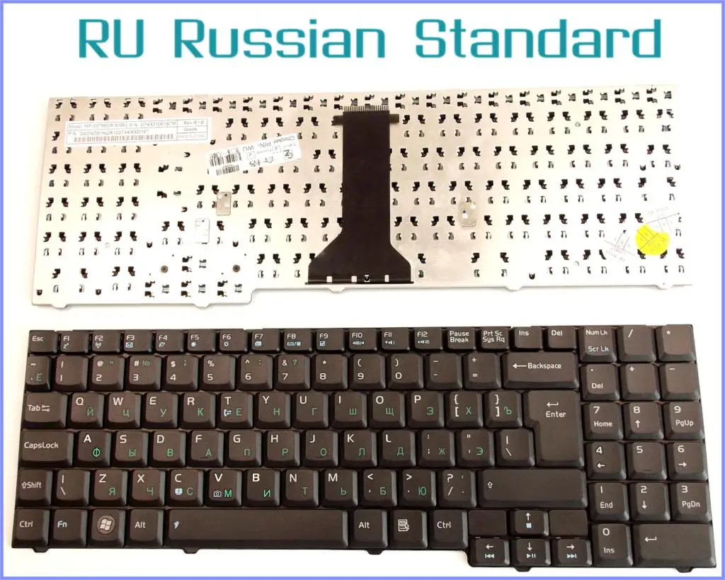 Русская версия RU Клавиатура для ноутбука ASUS M51E M51SE M51SR M51VA M51Q F7 F7Z F7E F7L M51TR M51VR M51KR |