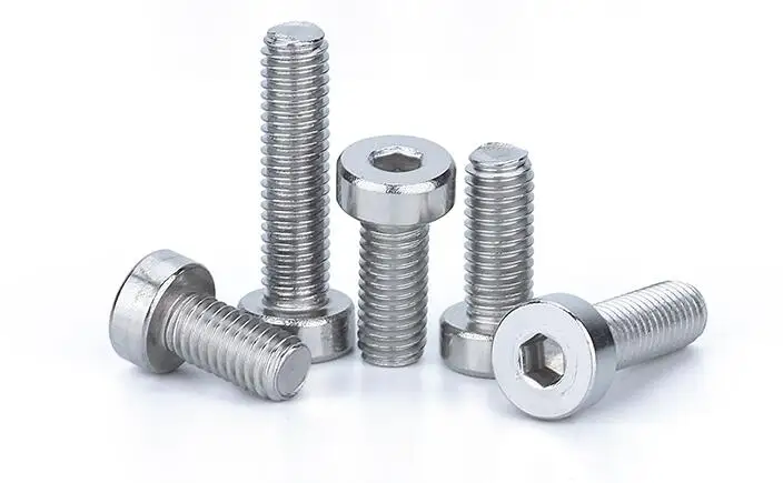 

50pcs Machine Screws Thin Head M3 M4 Stainless Steel Hex Socket Cap Screws model Auto Diy Screws DIN7984
