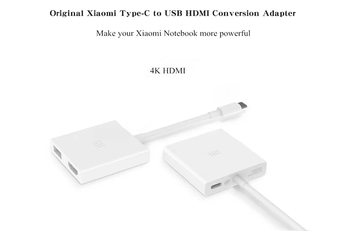 Xiaomi type-C в USB Преобразование HDMI адаптер для MacBook/XIAOMI notebook H20