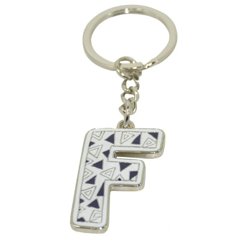 

Custom designed metal letter F keychain