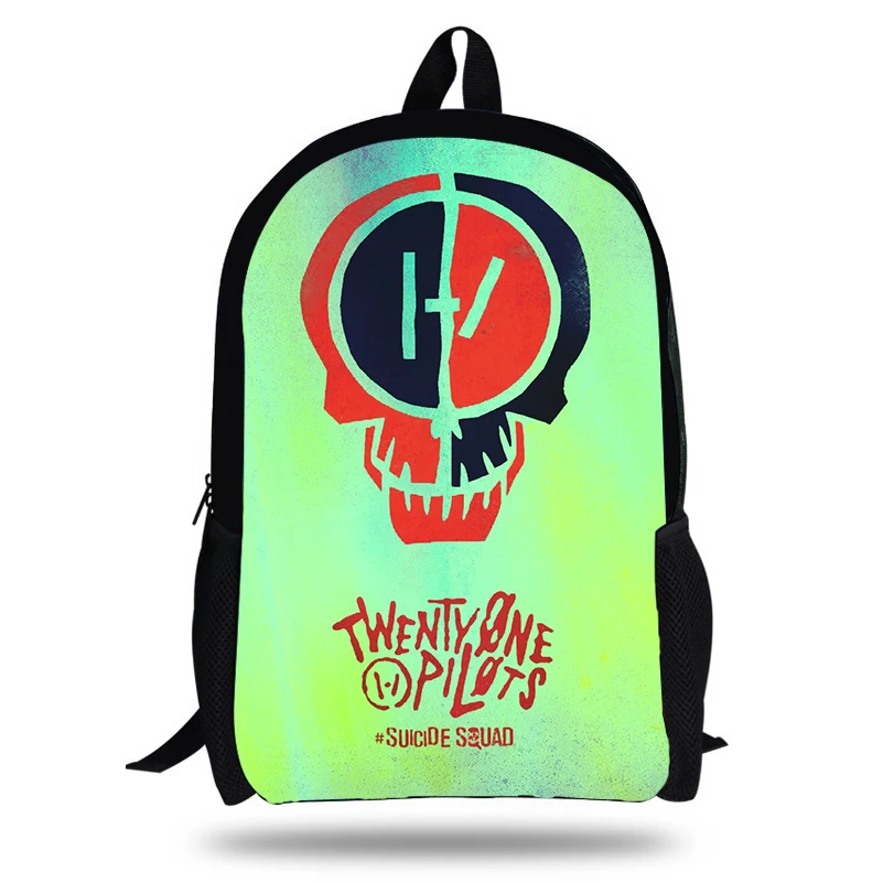 Kolleg Mochila популярный рюкзак с принтом Twenty One Pilots для детей модные школьные сумки