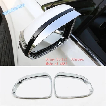 

Lapetus Auto Styling Rear View Rearview Mirror Rain Eyebrow Weatherstrip Shield Shade Cover Trim Fit For Hyundai Santa Fe 2019
