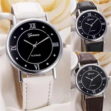 Woh!!2017 Wholesale Vogue ladies Quartz Watches Hotsale Geneva Women Girl Leather Band Analog Quartz Watches Wrist Watch Dec 14