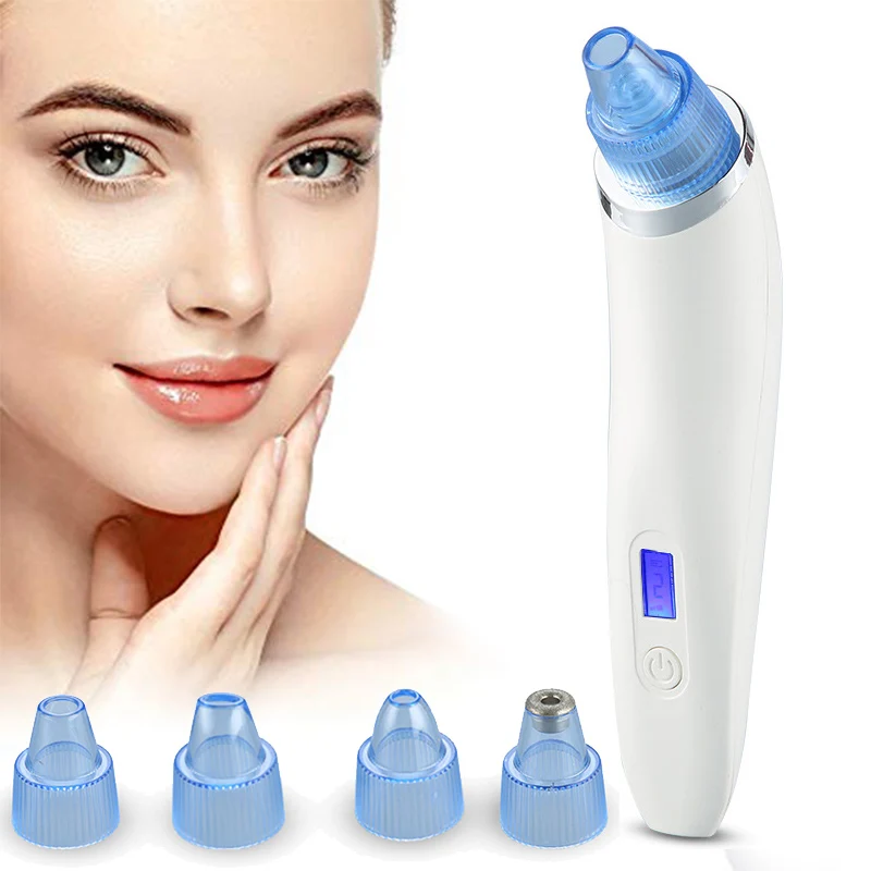 

Blackhead Remover with 4 Removable Probes LCD Display Rechargeable Skin Care Tool USB Charging SK88