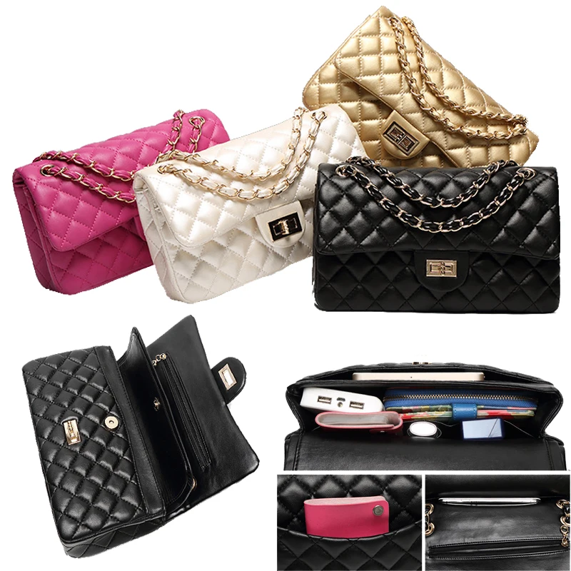 

TOUNGAR Genuine Sheepskin Leather Clutch Evening Bag Luxury Chains Women Shoulder Messanger Bag Party Banquet Girl Handbag