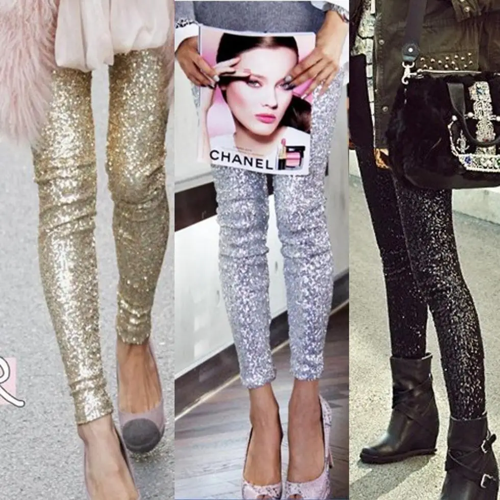 Online kopen Wholesale zilveren sequin leggings uit China zilveren