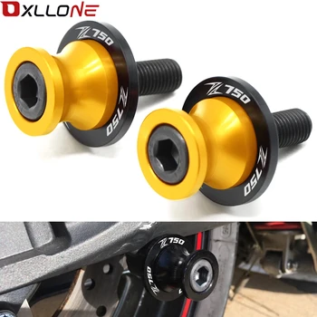 

Motorcycle CNC Swingarm Sliders Spools z750 logo 10mm For Kawasaki z 750 Z750 2004-2011, Z750R 2011 2012 Z750S 2005 2006