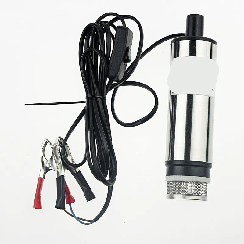 

12V 24V electric submersible pump for pumping diesel oil water ,Stainless steel shell hand gas pump tool dispenser