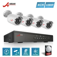 ANRAN P2P Plug And Play 4CH NVR 48V POE CCTV System 1080P HD Array IR Motion Detection Outdoor Security POE IP Camera 2TB HDD