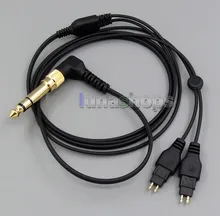 LN005357 1 2m 6 5mm 3 5mm L Plug Headphone Cable For Sennheiser HD414 HD420 HD430 HD650 HD600 HD580