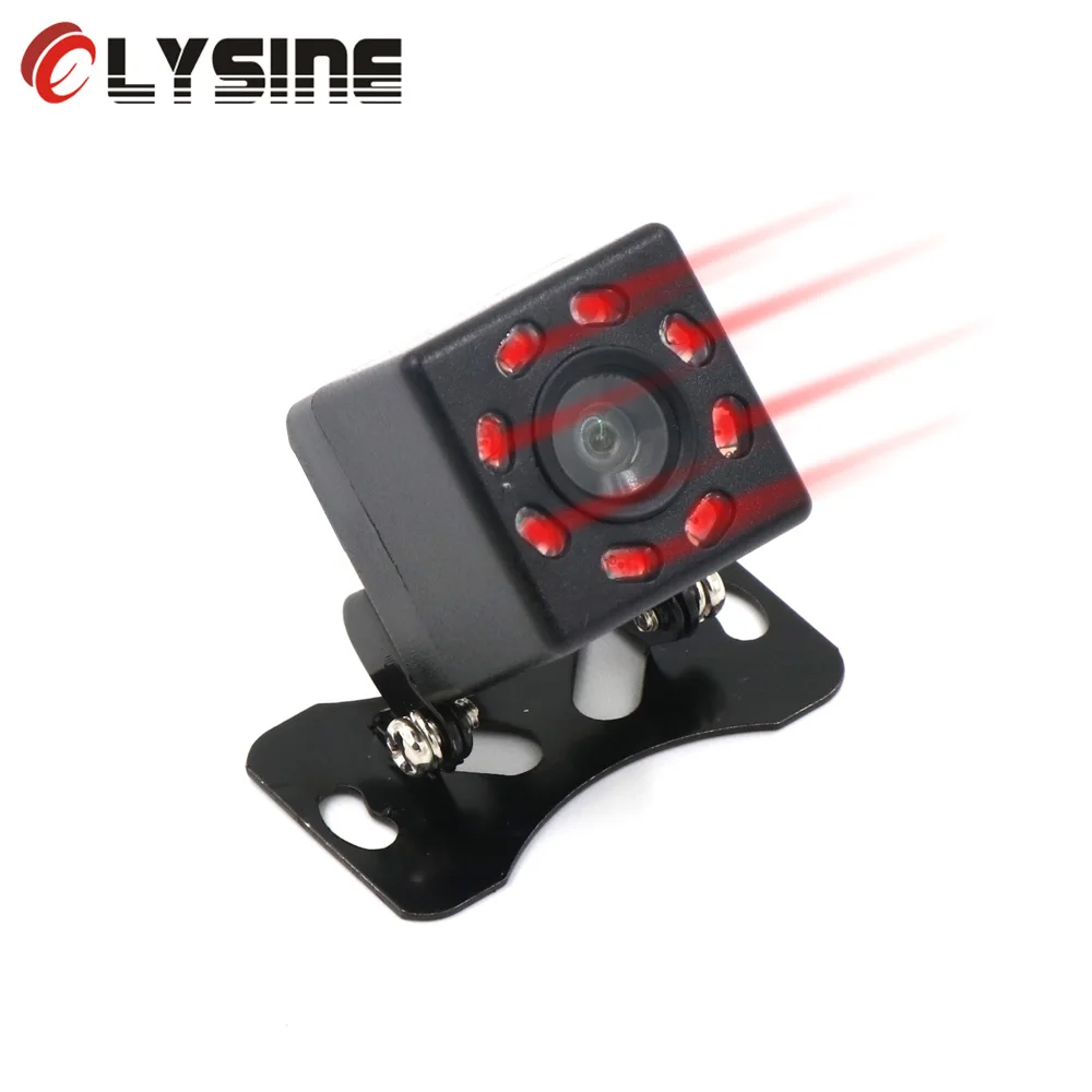 

Olysine 8 LED IR Night Vision Back Camera Waterproof Backup Parking Camera Universal Wide Angle Rearview Car Rear View Camera