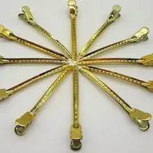 12 шт. зажим «утиный клюв» краски цвет сталь клип разделение позиционирования шпильки для волос