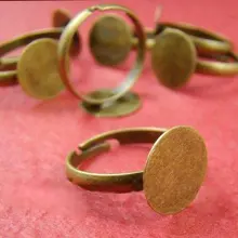 400 шт/партия 12 мм античная бронза, никель кольцо база