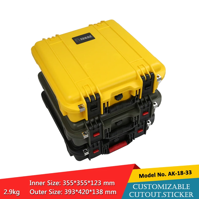 szomk IP67 hard storage box waterproof plastic tool box plastic equipment case with foam (3)