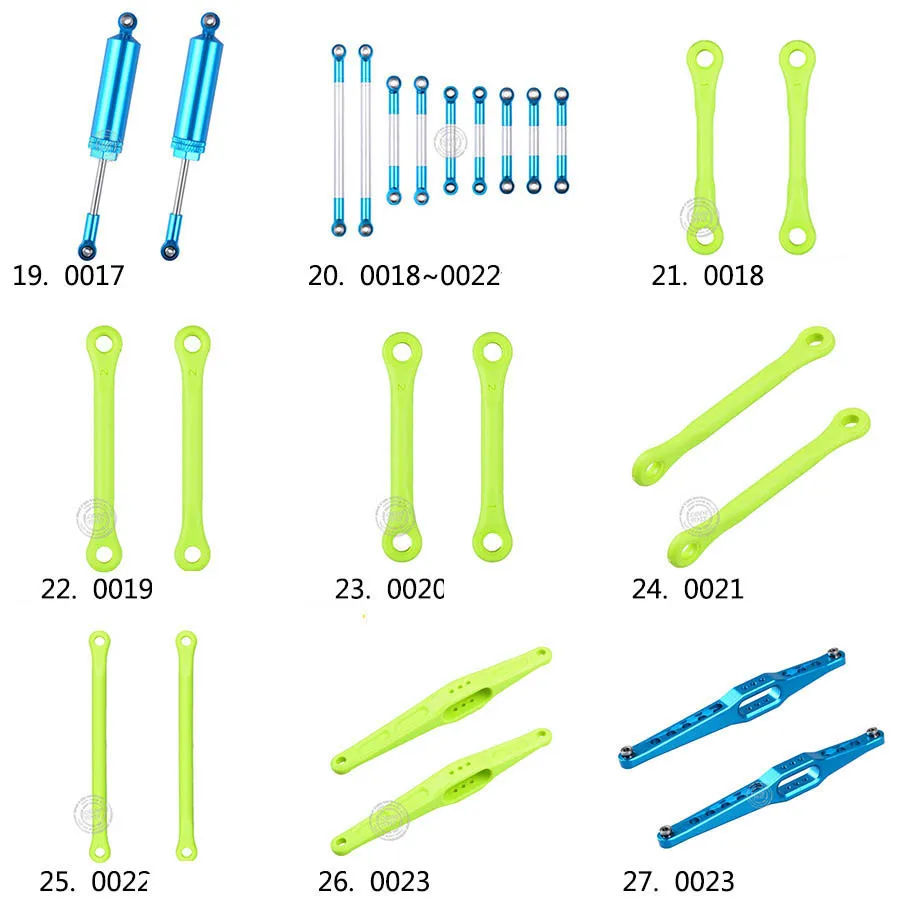 Wltoys 12428 12423 RC Car Spare Parts Classis/ rear axle